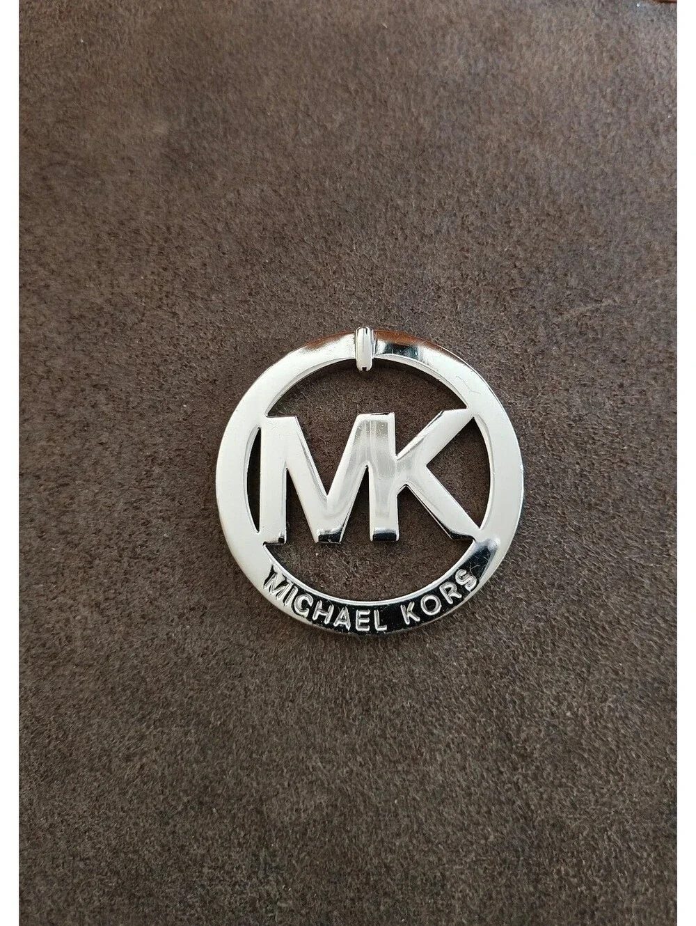 Michael Kors MK Logo Silver Tone Charm